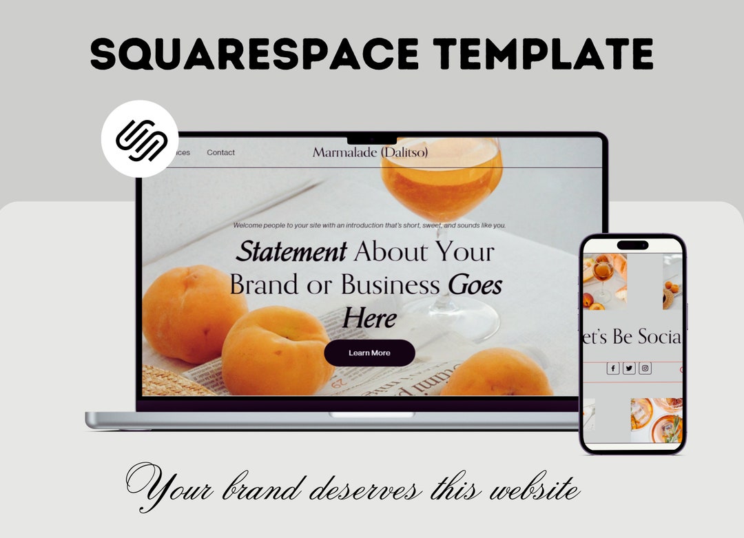 Squarespace Website Template, Squarespace Website Design, Website ...