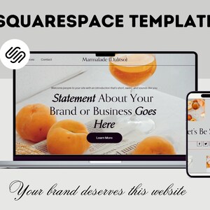 Squarespace Website Template, Squarespace Website Design, Website Design, Portfolio Design, Custom Website Template, Small Business Website.
