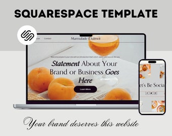 Plantilla de sitio web de Squarespace, Diseño de sitio web de Squarespace, Diseño de sitio web, Diseño de cartera, Plantilla de sitio web personalizada, Sitio web para pequeñas empresas.