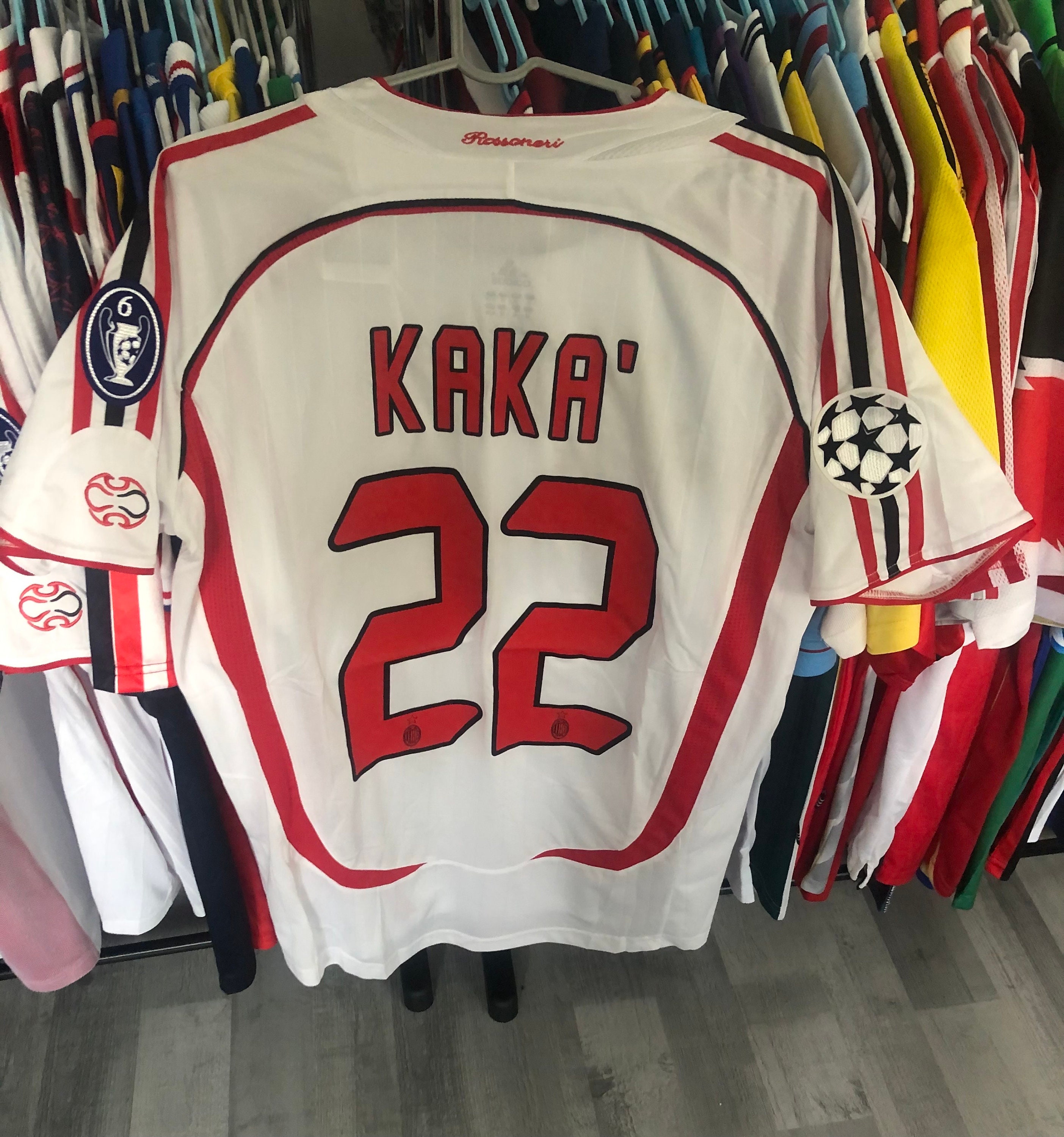 KAKA AC Milan Men's Away Retro Vintage Long Sleeve Soccer Jersey -  Champions League 2007 Final Jersey - Brand New - Men's - Size XL / XXL for  Sale in Elgin, IL - OfferUp