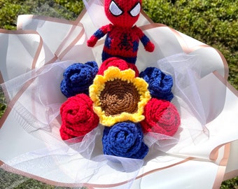 Spider- Man Häkelstrauß