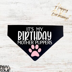 Birthday Bandana, Custom Dog & Cat Bandanas, Create Your Own Pet Accessories with Personalized Text and Graphics, Gift Bandana, Puppy Gift