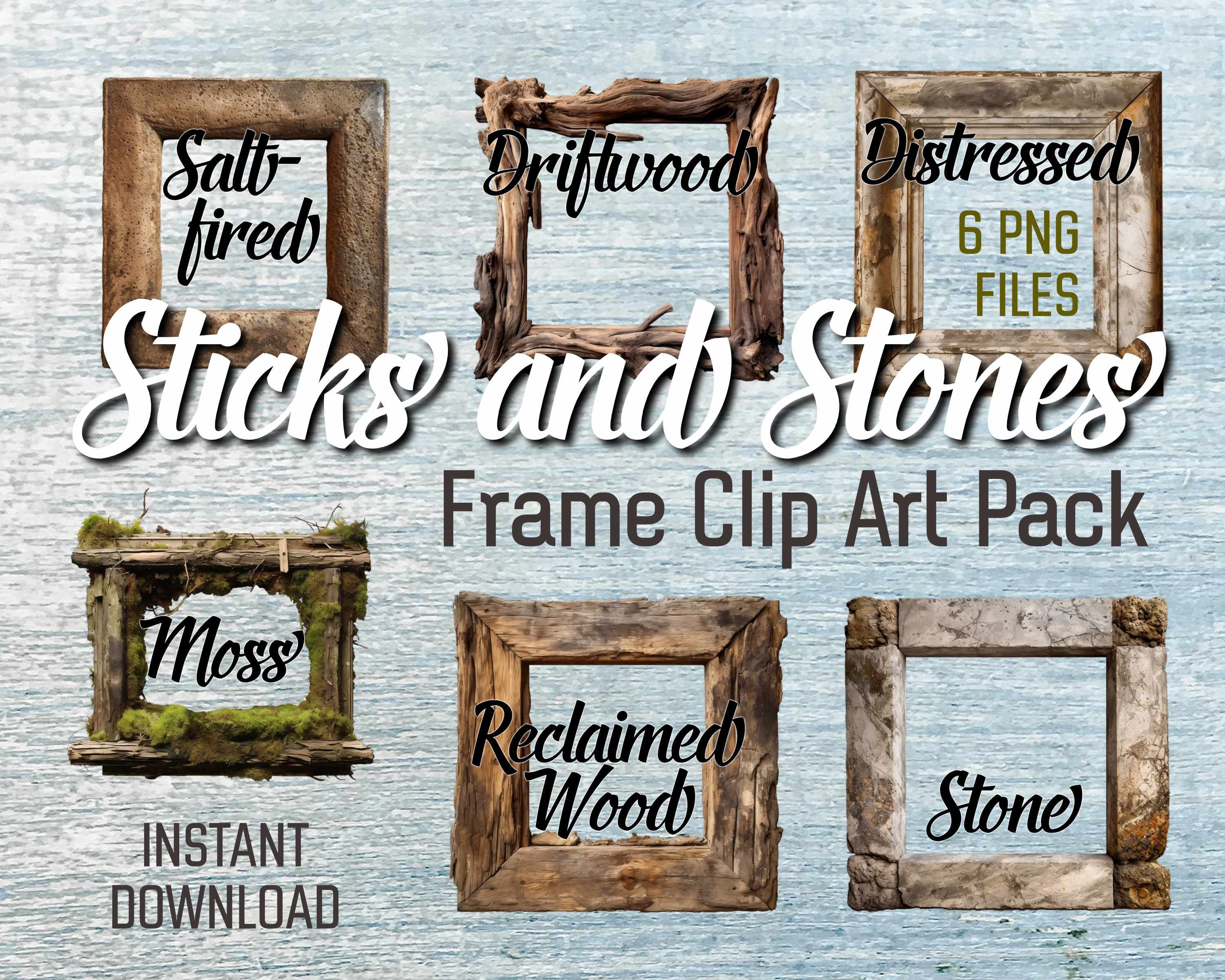  Picture Frames Set Photo Frames: 10 Pack Rustic Wood