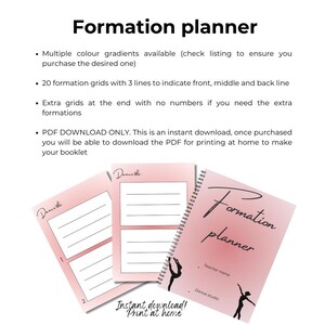 Dance formation choreography planner | dance teacher planning sheet | dance teacher PDF download | digital download dance choreography