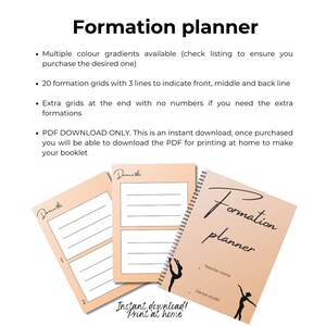 Dance formation choreography planner | dance teacher planning sheet | dance teacher PDF download | digital download dance choreography