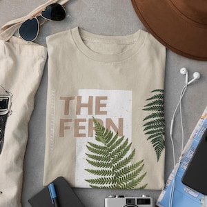 Fern T-Shirt, Unisex Fern Lover Shirt, Botanical Tee, Nature Gift for Plant Enthusiasts