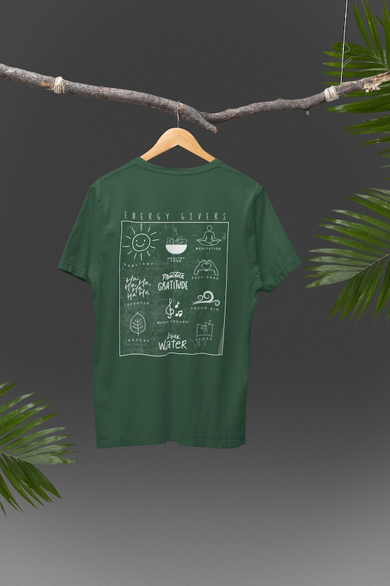 Energy Givers T-Shirt, Inspirational Unisex Relaxed Fit Tee for Daily Motivation & Positive Vibes