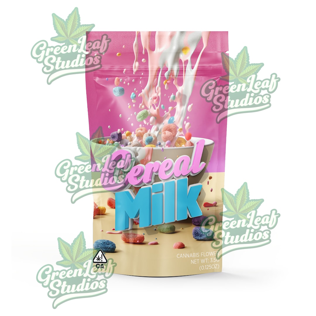 Mylar Bag Design Cereal Milk Etsy