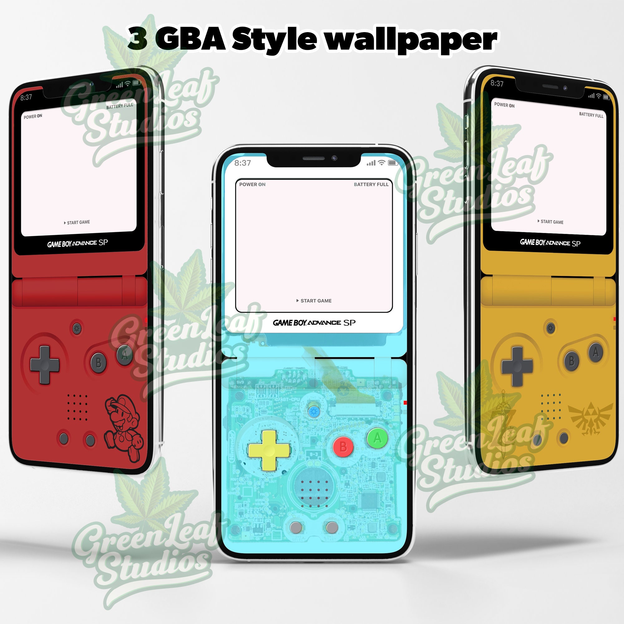 17 Custom Gameboy iPhone Wallpaper Bundle Clear Case Gameboy Colors Modern  Minimalist Design High Resolution 