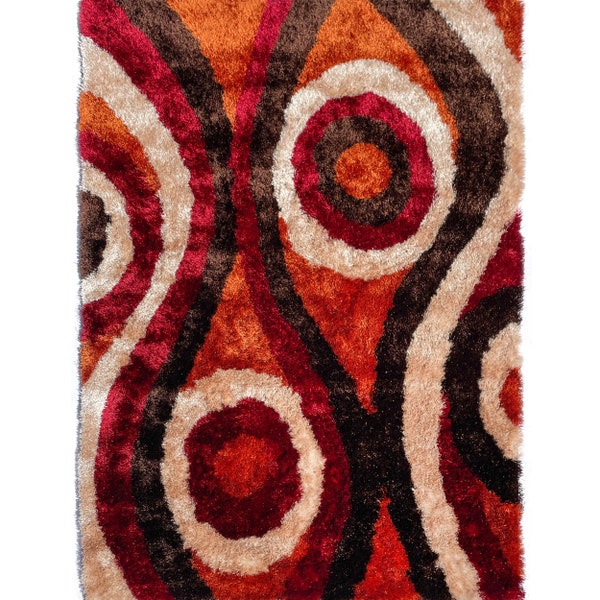 Orange Rug Etsy