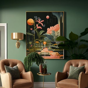 Garden in the Darkness Abstract Poster