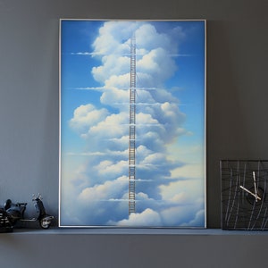 Ladder in the Clouds Art Print