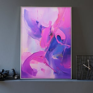 Dances With Angels Pink Wall Art Poster