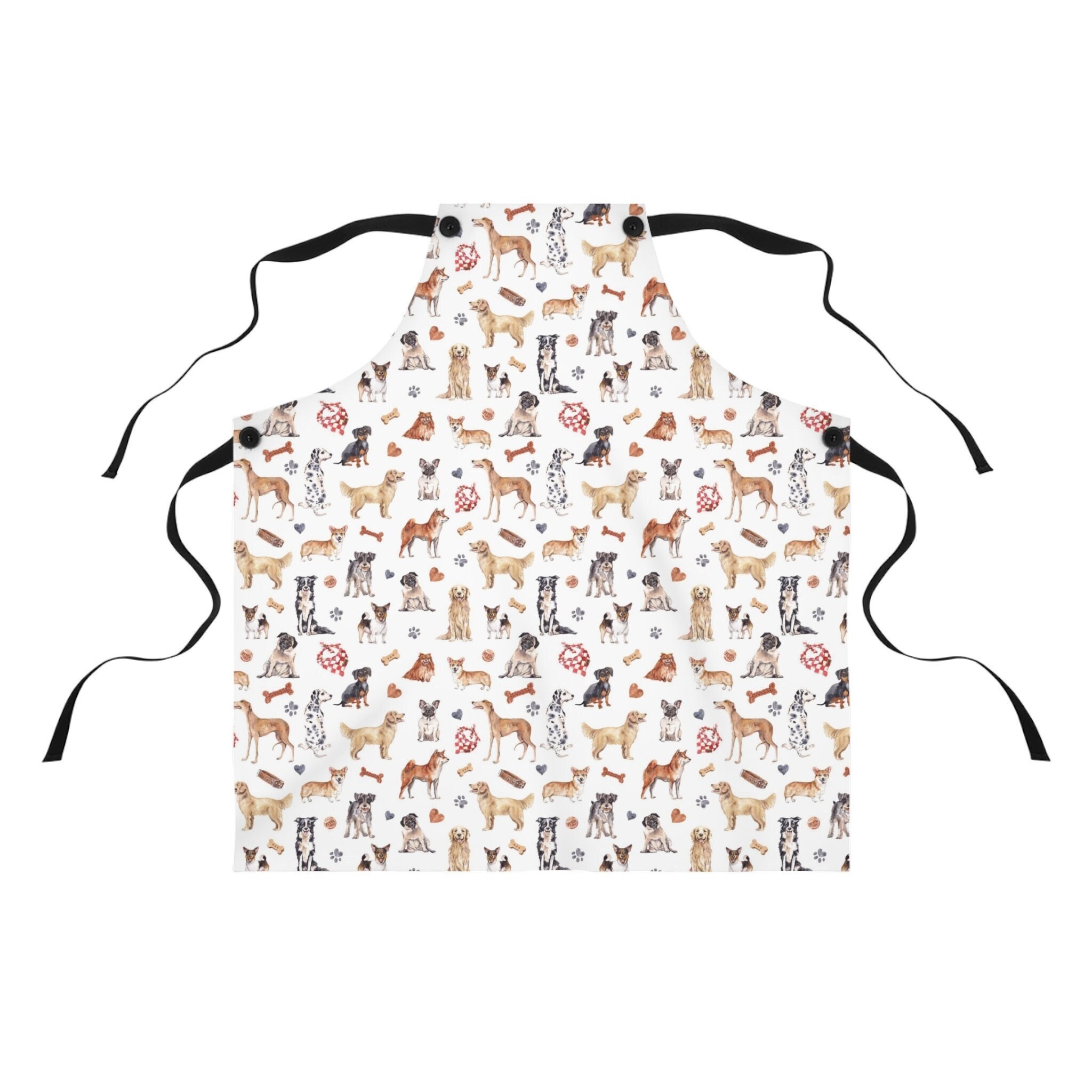 Apron With Dogs, Dog Apron, Dogs on Apron, Dog Lover Gift, All Dogs