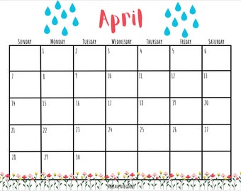 Editable April 2024 Calendar