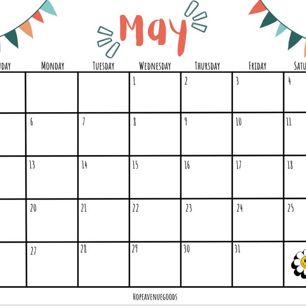 Editable May 2024 Calendar