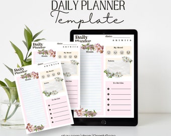 Cute Daily Planner Template