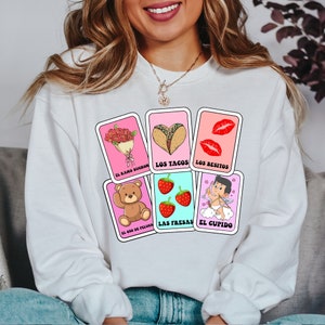Chemise carte Saint-Valentin, joli sweat-shirt tacos Saint-Valentin, sweat à capuche ours rigolo, chemise amateur de tacos, t-shirt coeur, cadeau Saint-Valentin