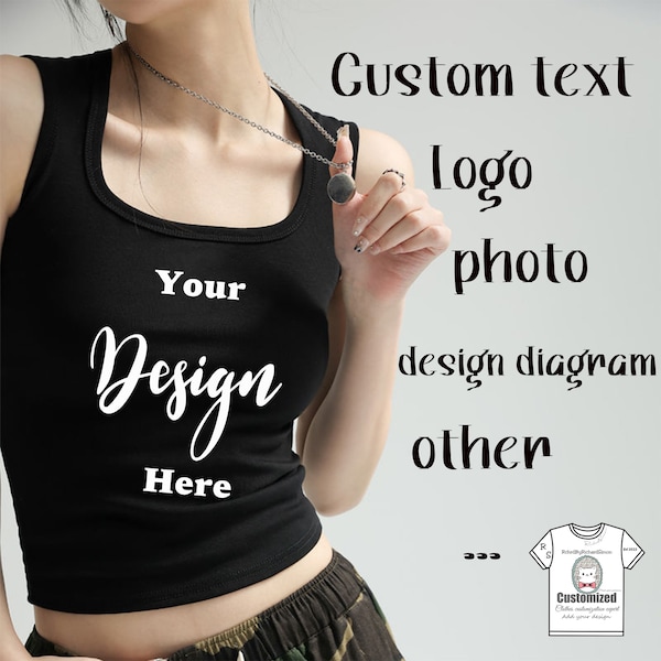 Design Your Tank Tops, Customize Your Tank Tops With Personalized Logo, Custom Birthday Tank Tops, Front And Back Printed Tank Tops