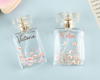 Personalized Wedding Perfume Bottles, Bridesmaid Gifts, Bridal Wedding Gifts, Wedding Keepsakes, Refillable Perfume Bottles