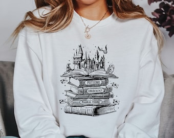 Wizard Bookstore Shirt, Wizard Castle Books Hoodie, Wizard School Sweatshirt, Nerd T-Shirt, Fun Magic Castle Shirt, Gift for Readers