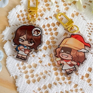 PREORDER EPIC Inspired | 2" Acrylic Glitter Charms | Odysseus, Hermes image 1