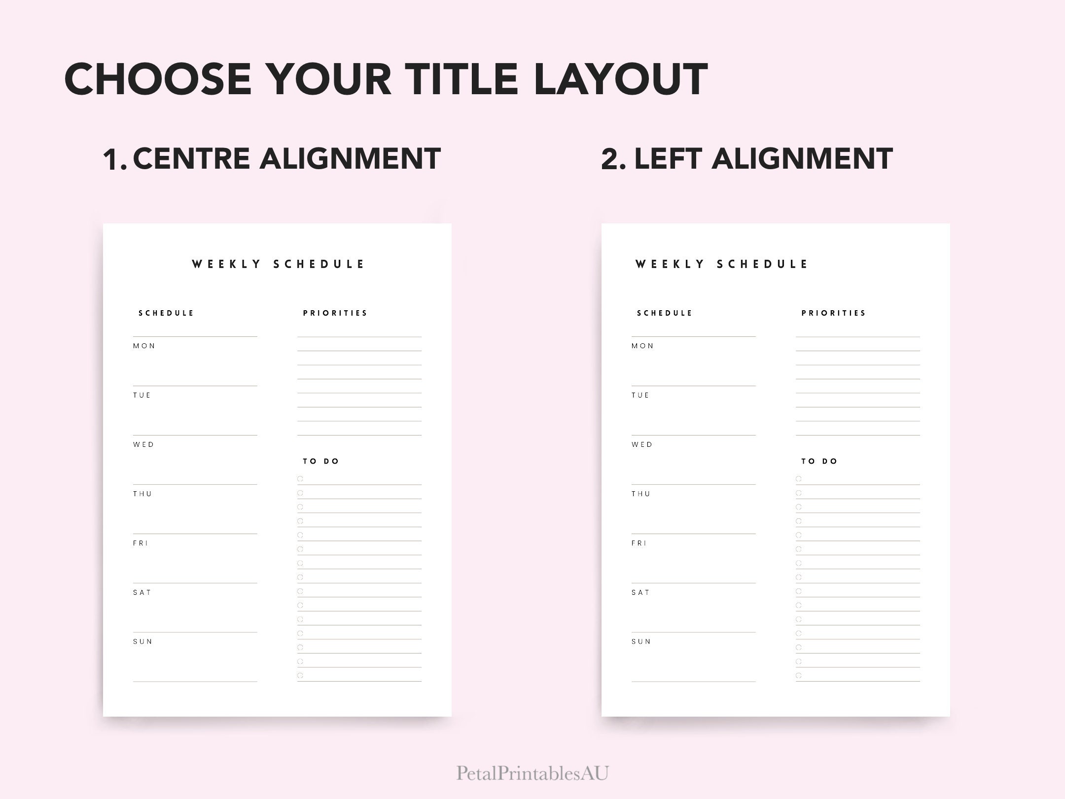 To Do List Printable Bundle, Digital Download Productivity Planner ...