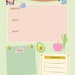Kawaii Meal Planner, 1 Page Digital Download, Cute Meal Planner ...