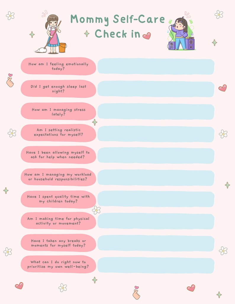 Mom Planner Digital Download: Daily to Do List, Workout Planner, Mom ...