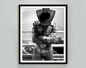 Vintage Cowboy Photography Print: Retro Western Wall Art (Digital Download)