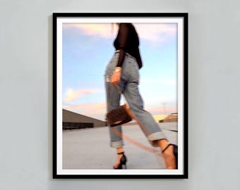 High Heel Woman Print, Trendy Fashion Poster (Digital Download)