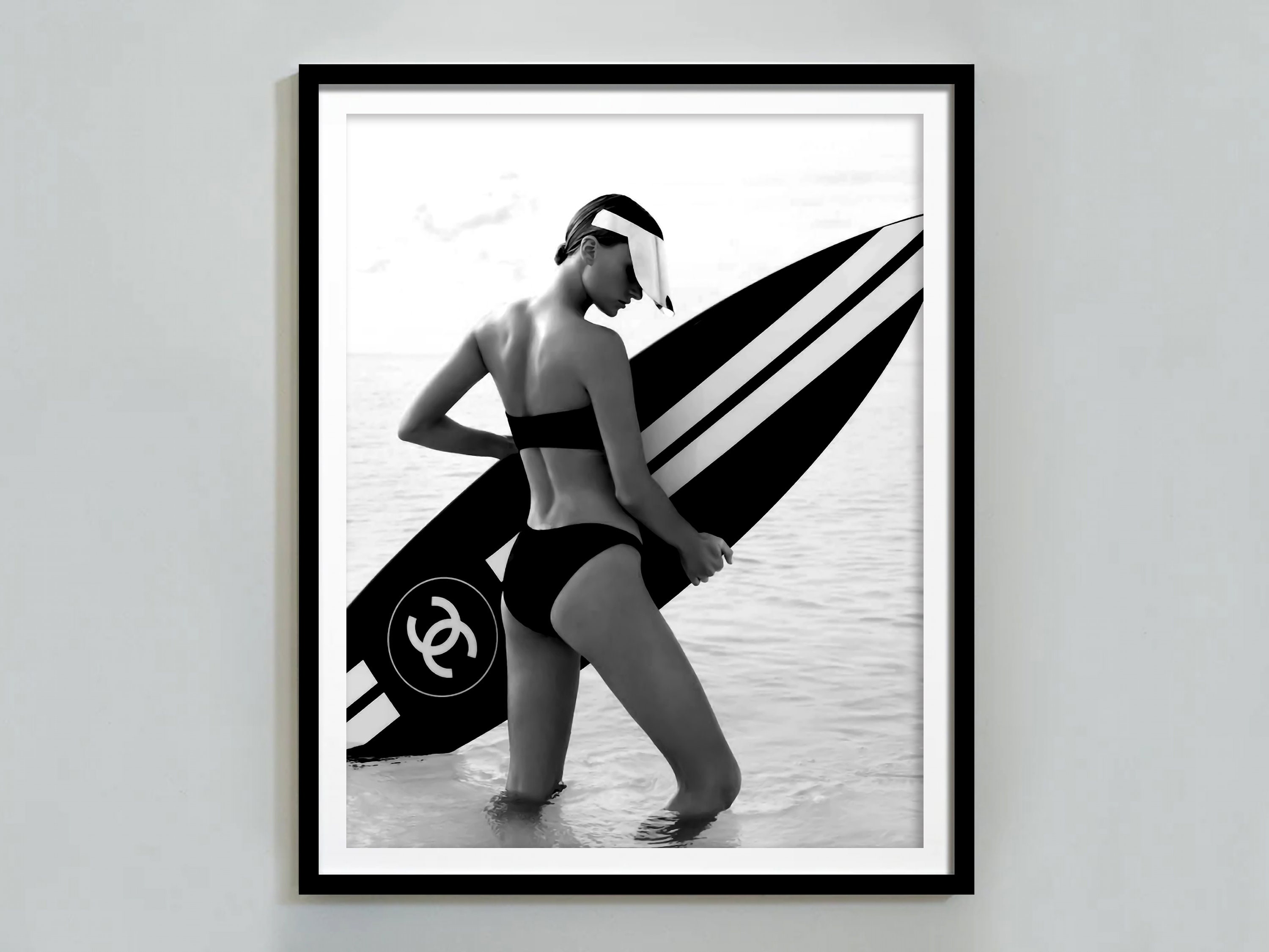 Surfboard Chanel Art - Etsy Surfboard Chanel Art - Etsy