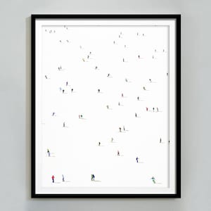 Retro Ski Poster, Winter Wall Art, Skiing Poster, Digital Download, Ski Lodge Decor, Snowy Mountain Art, Texture Wall Art, Ski Photo Print