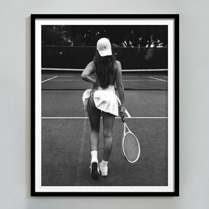 Girl in tennis skirt poster discount