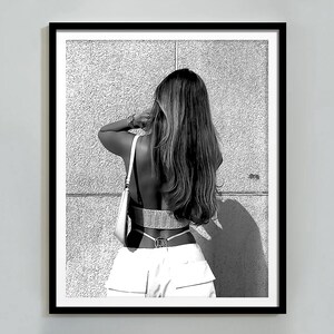 Black and White Fashion Photography Print: Trendy Room Decor (Digital Download)