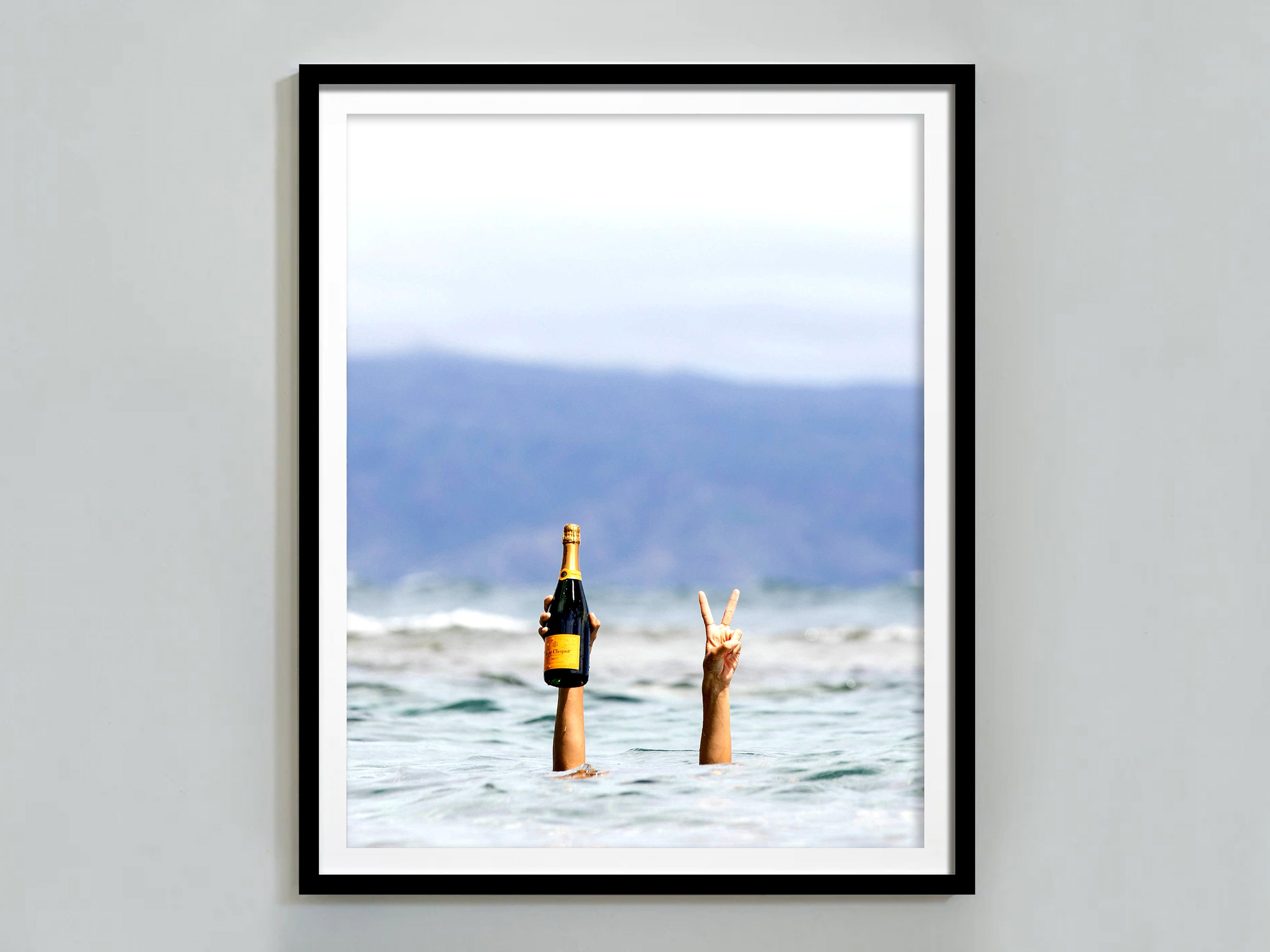 Woman With Wine in Beach Print, Feminist Poster, Bar Cart Print, Trendy Wall Art, Teen Girl Room Decor, Cocktail Wall Art, Digital Download