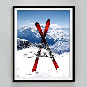 Vintage Ski Colorado Poster, Retro Skiing  Print, Winter Wall Art, Vintage Ski Photo Print, Digital Download, Ski House Decor, Ski Wall Art