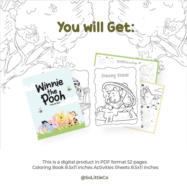 Hojas de actividades y páginas para colorear de Winnie the Pooh para ...