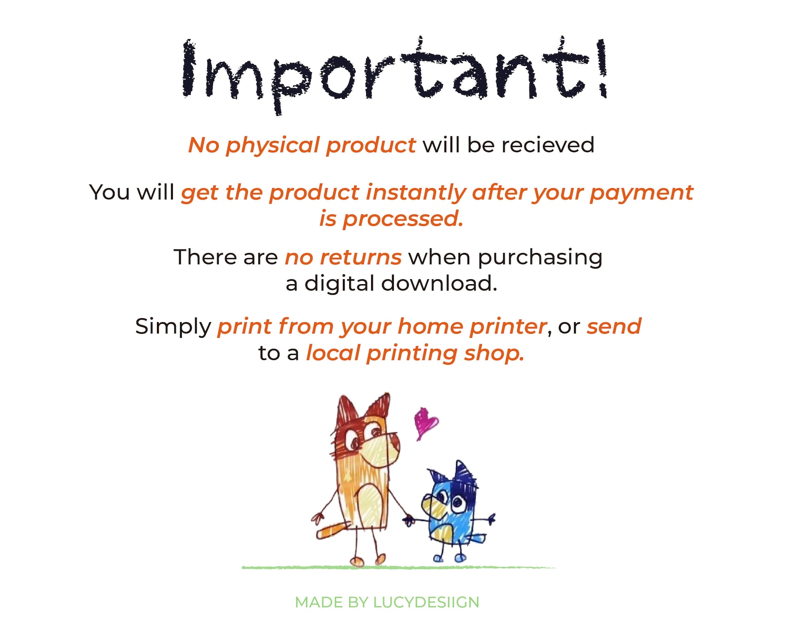 Bluey Long Dog Games & Party Etsy