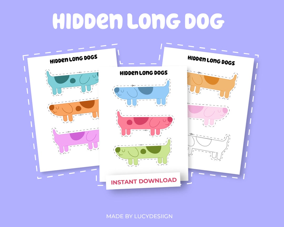 Bluey Long Dog Games &amp; Party - Etsy