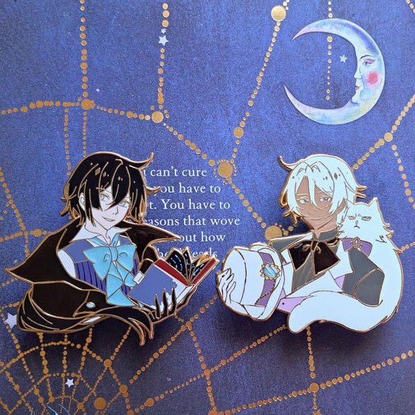 Vanitas & Noe Doctor and Vampire Set [Vampire Mystery Anime Designer Limited Edition Enamel Pin Kawaii Aesthetic]