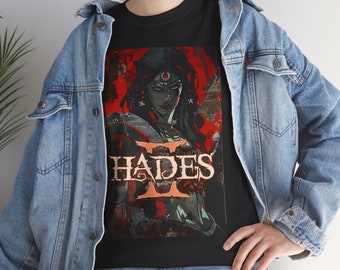 Nemesis Hades 2 Mythologisch-griechisch inspiriertes T-Shirt-Spiel Gaming Olympus Merchandise Unisex-T-Shirt aus schwerer Baumwolle