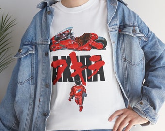 Akira Anime Japan Retro klassisches T-Shirt Unisex schweres Baumwoll-T-Shirt