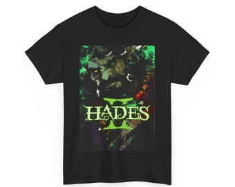 Hades 2 Mythologisches griechisch inspiriertes T-Shirt Game Gaming Olympus Merchandise Unisex-T-Shirt aus schwerer Baumwolle