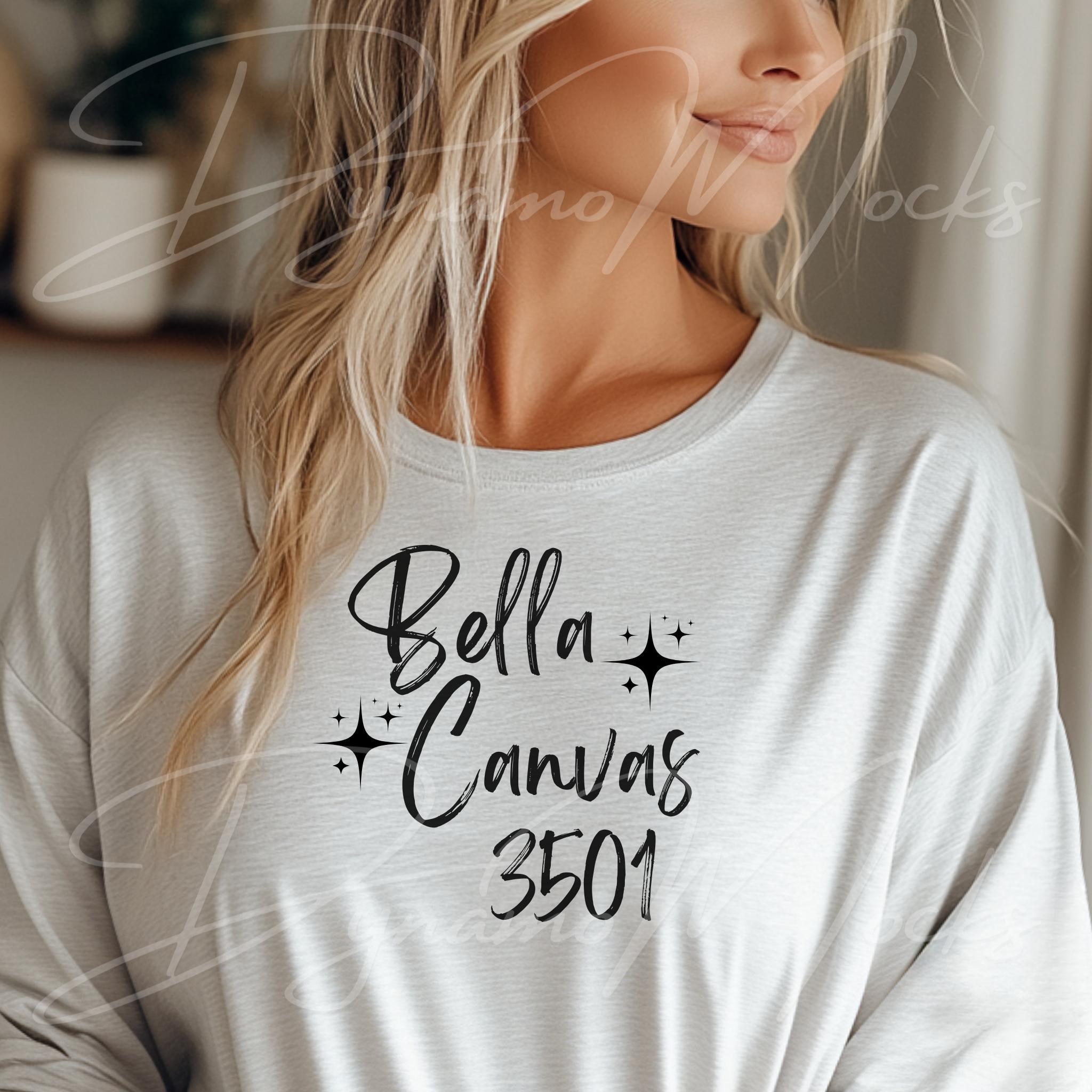Bella Canvas 3501 Mockup, Ash Bella Canvas 3501 Mockup, Bella Long Sleeve Shirt Mockup, BC3501 Mockup