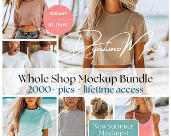 Whole Shop Mockup Bundle, Lifestyle Photography for POD Niches, Male Female Holiday Mocks, Halloween Christmas, Bridal Bachelorette Mockups