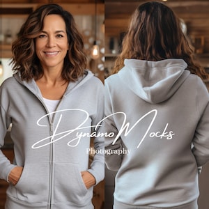 Vector Mockup Full Zip up Hoodie Over Face Illustrator, EPS, PDF, and PNG 