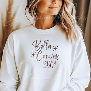Bella Canvas 3501 Mockup, White Bella Canvas 3501 Mockup, Bella Long Sleeve Shirt Mockup, BC3501 Mockup