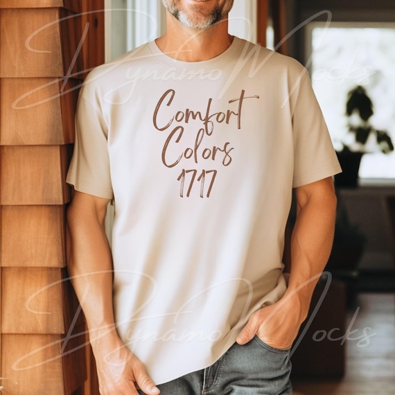 Comfort Colors Mockup,  Ivory 1717 Mockup, Mens Shirt Mockup