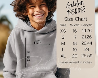 Gildan 18500b size chart hotsell